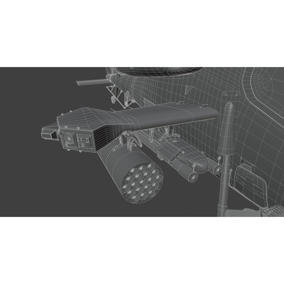 T129 ATAK 3D Model – High Poly Helicopter with PBR Textures, FBX - View 29