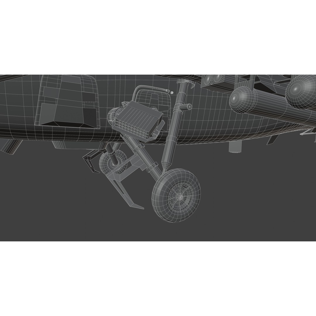 T129 ATAK 3D Model – High Poly Helicopter with PBR Textures, FBX - View 32