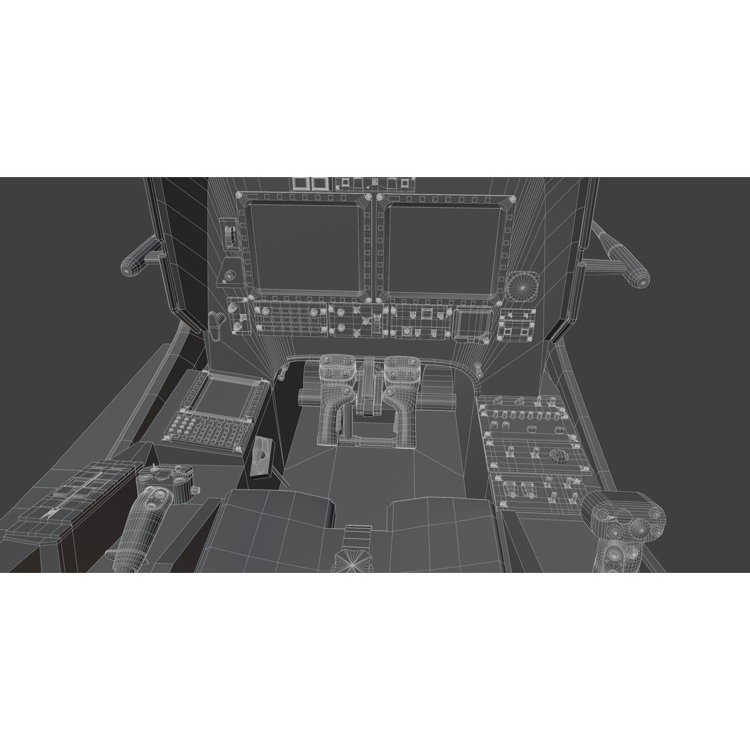 T129 ATAK 3D Model – High Poly Helicopter with PBR Textures, FBX - View 34