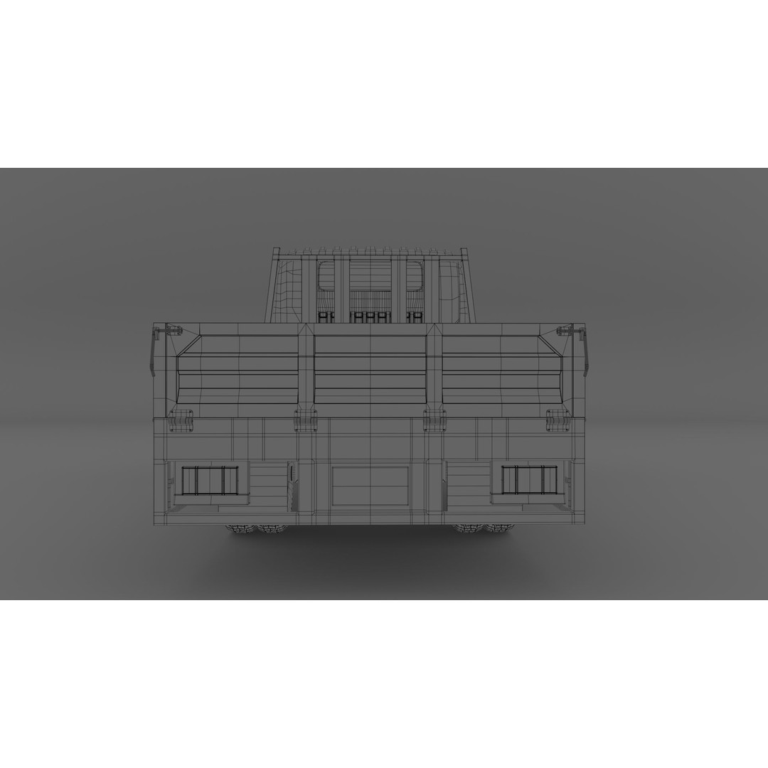 ISUZU ELF Light Cargo Truck 3D Model – High Poly PBR Asset, Blender, FBX, OBJ - View 21