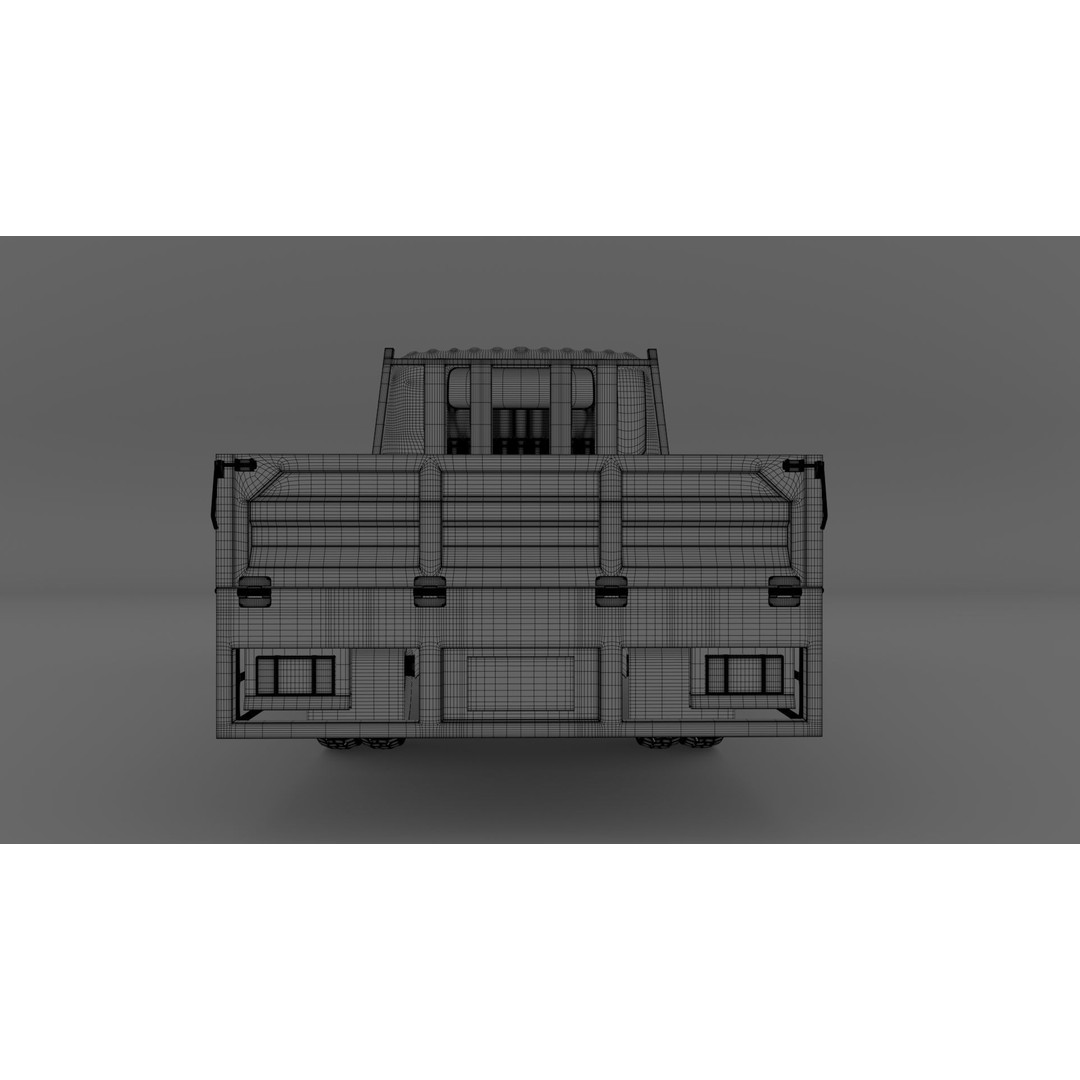 ISUZU ELF Light Cargo Truck 3D Model – High Poly PBR Asset, Blender, FBX, OBJ - View 22