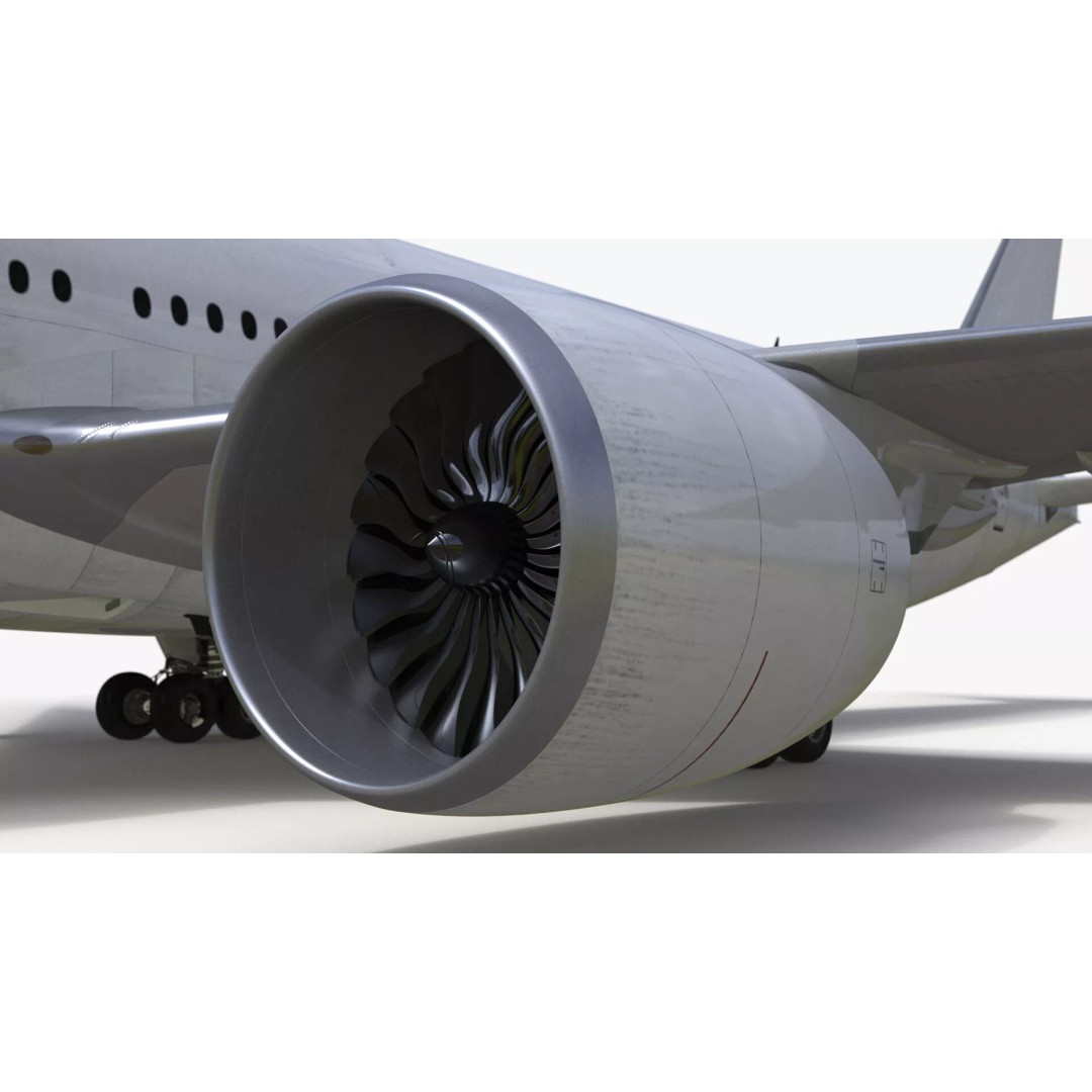 Boeing 777-200 3D Model – High Poly Aircraft, FBX, PBR Textures - View 16