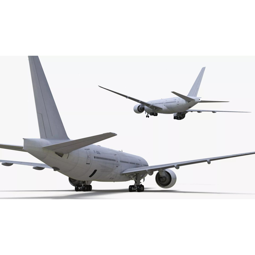 Boeing 777-200 3D Model – High Poly Aircraft, FBX, PBR Textures - View 18