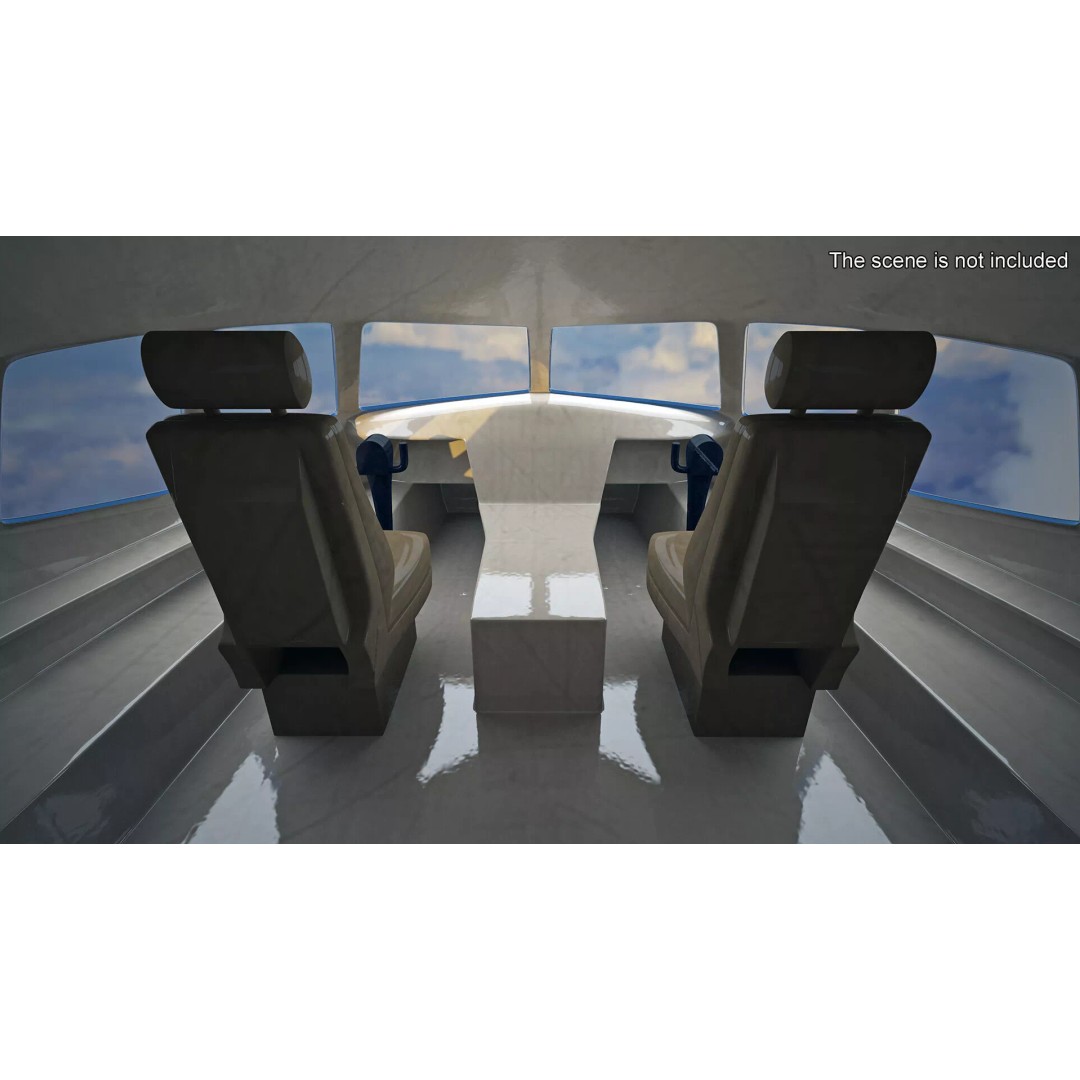 Boeing 777-200 3D Model – High Poly Aircraft, FBX, PBR Textures - View 19