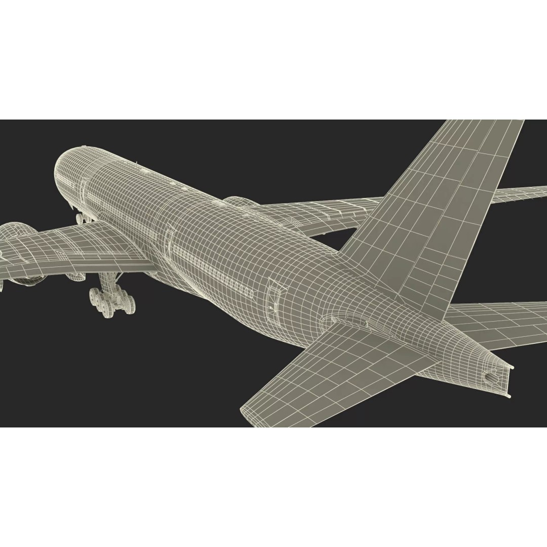 Boeing 777-200 3D Model – High Poly Aircraft, FBX, PBR Textures - View 32