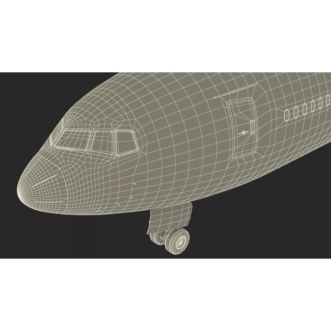 Boeing 777-200 3D Model – High Poly Aircraft, FBX, PBR Textures - View 33