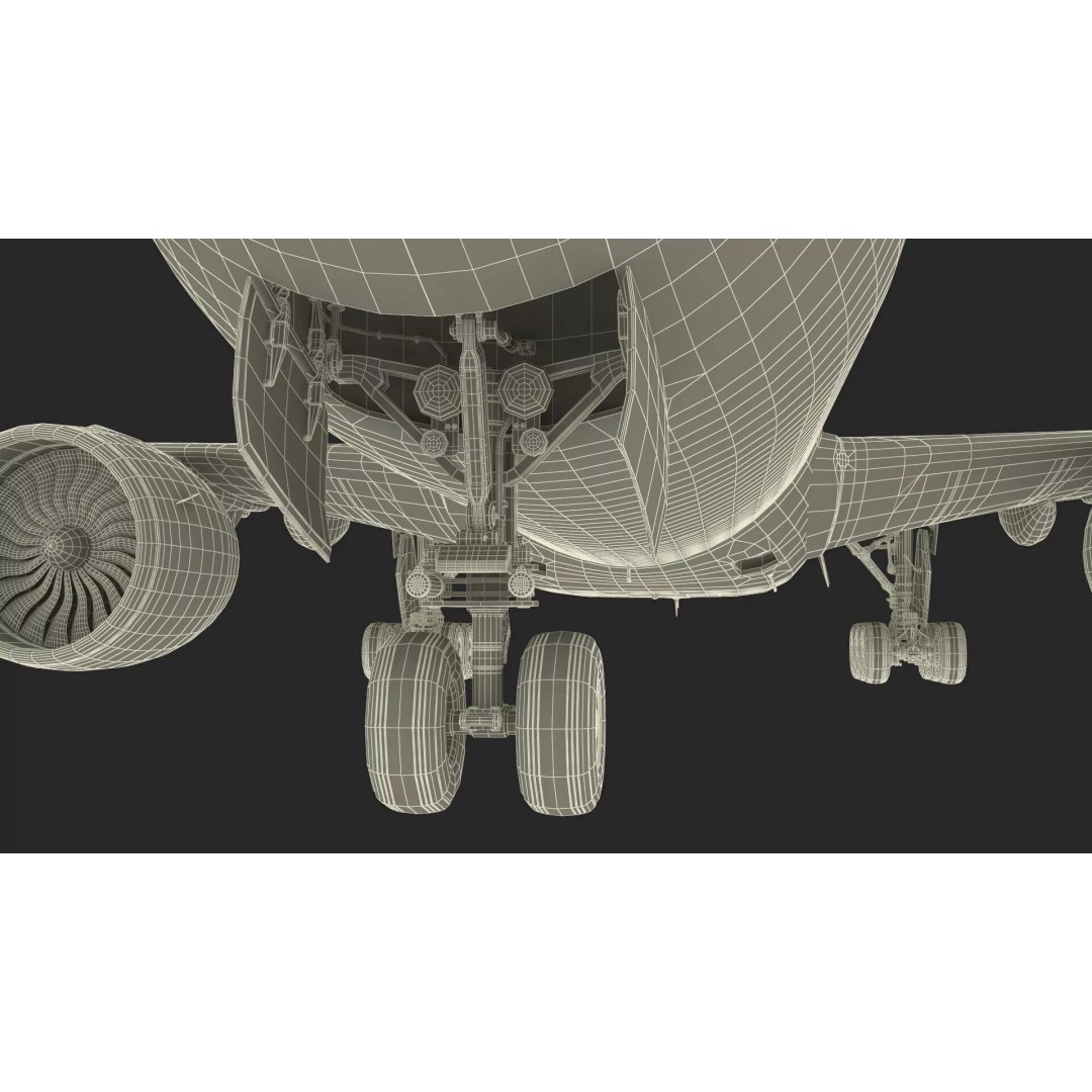 Boeing 777-200 3D Model – High Poly Aircraft, FBX, PBR Textures - View 34