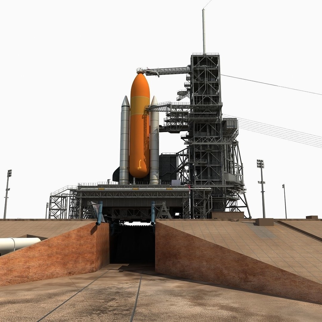Kennedy Space Center Launch Complex 39-A 3D Model – High-Detail Game Asset, FBX, OBJ - View 10