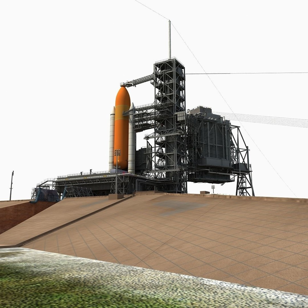 Kennedy Space Center Launch Complex 39-A 3D Model – High-Detail Game Asset, FBX, OBJ - View 12