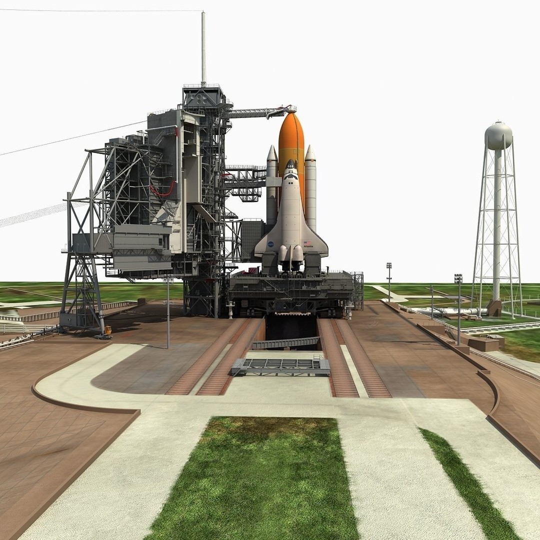 Kennedy Space Center Launch Complex 39-A 3D Model – High-Detail Game Asset, FBX, OBJ - View 13