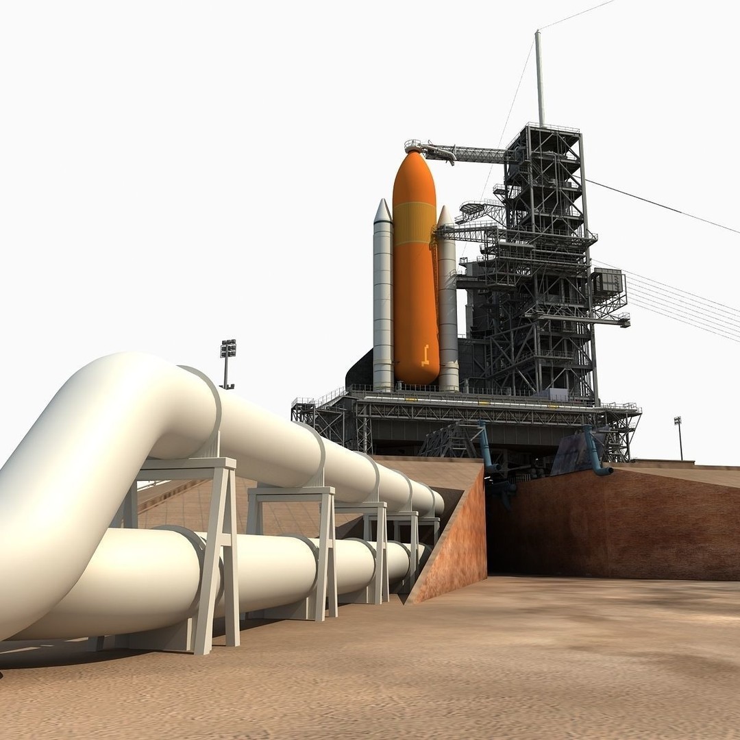 Kennedy Space Center Launch Complex 39-A 3D Model – High-Detail Game Asset, FBX, OBJ - View 14