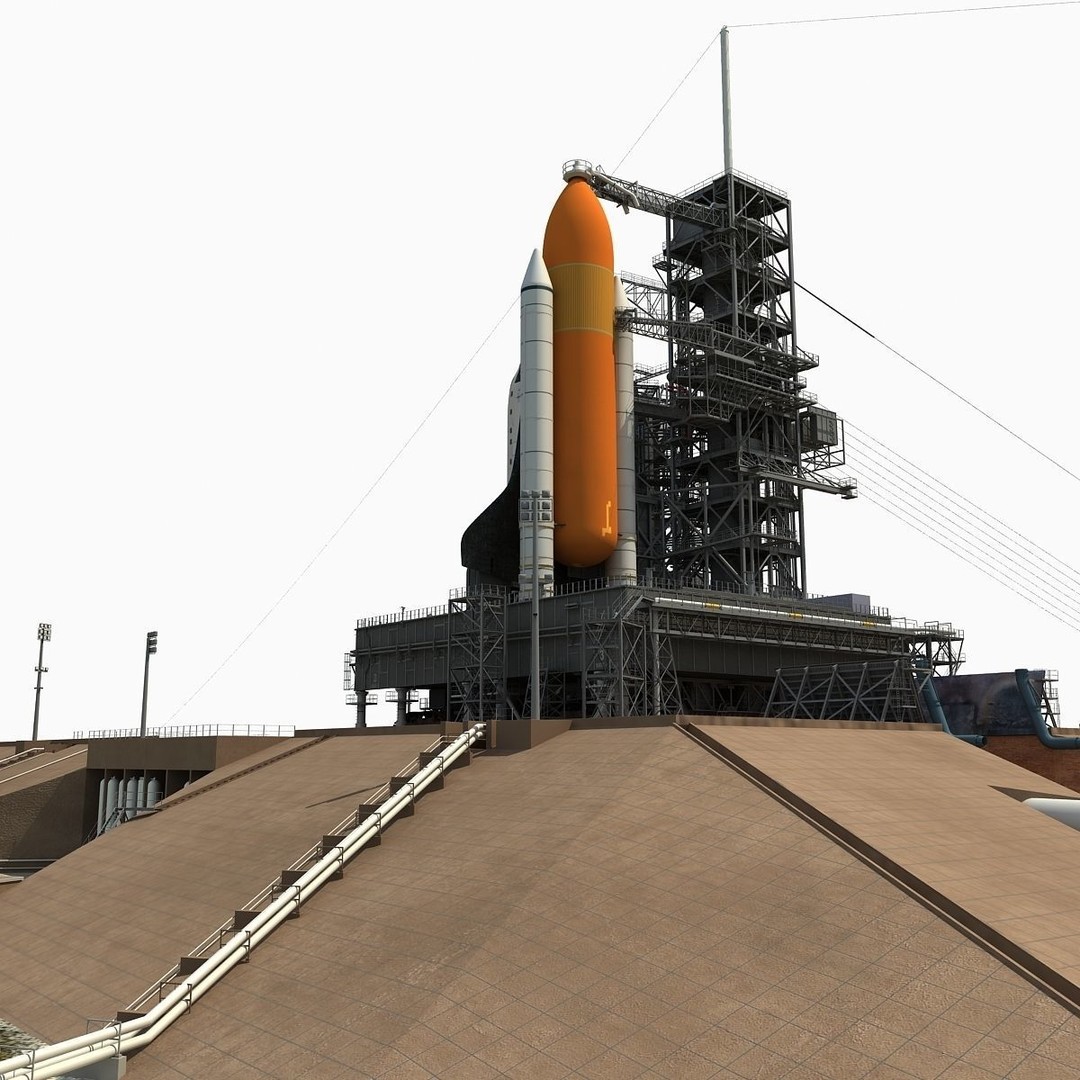 Kennedy Space Center Launch Complex 39-A 3D Model – High-Detail Game Asset, FBX, OBJ - View 15