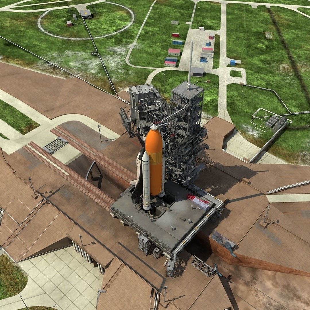 Kennedy Space Center Launch Complex 39-A 3D Model – High-Detail Game Asset, FBX, OBJ - View 16