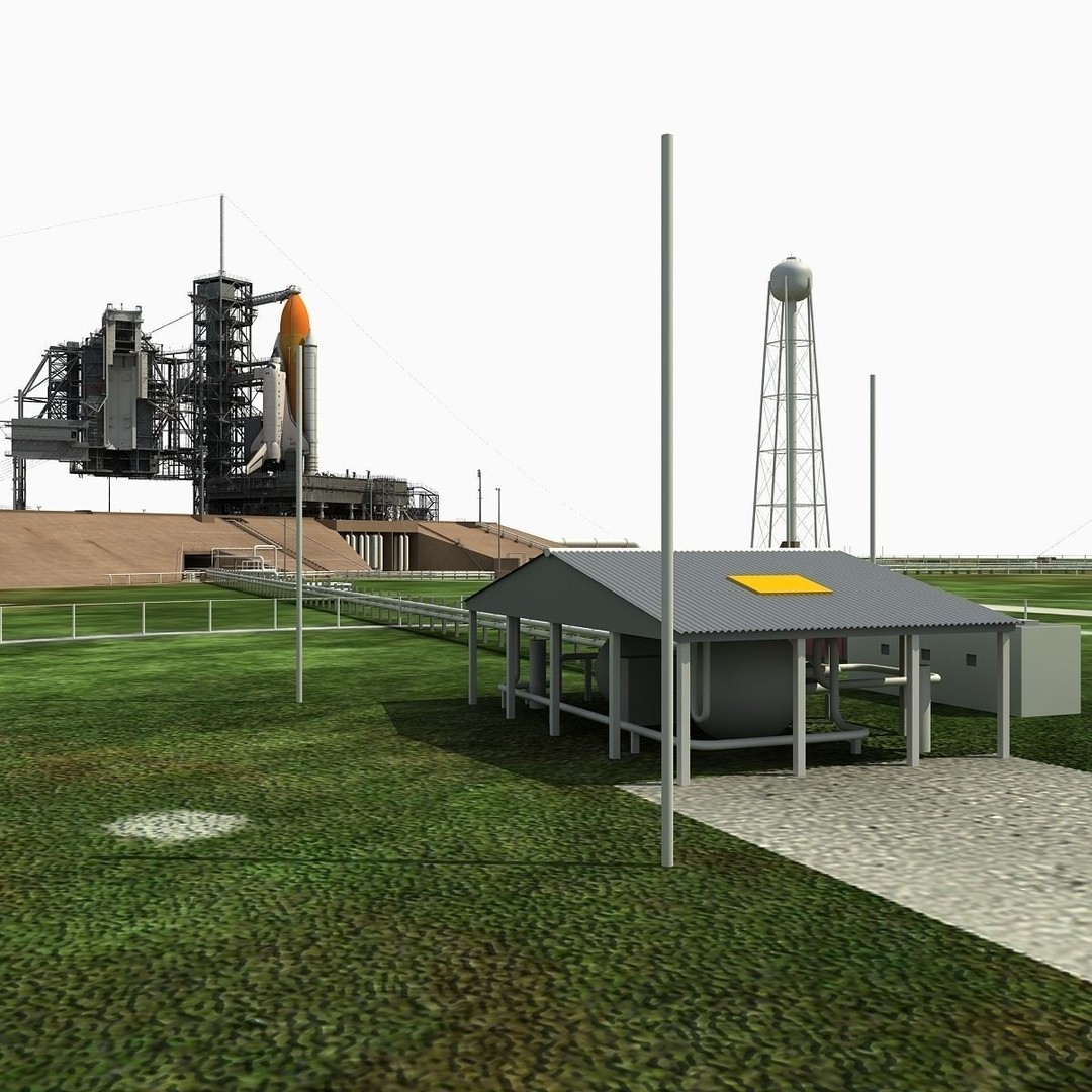 Kennedy Space Center Launch Complex 39-A 3D Model – High-Detail Game Asset, FBX, OBJ - View 17