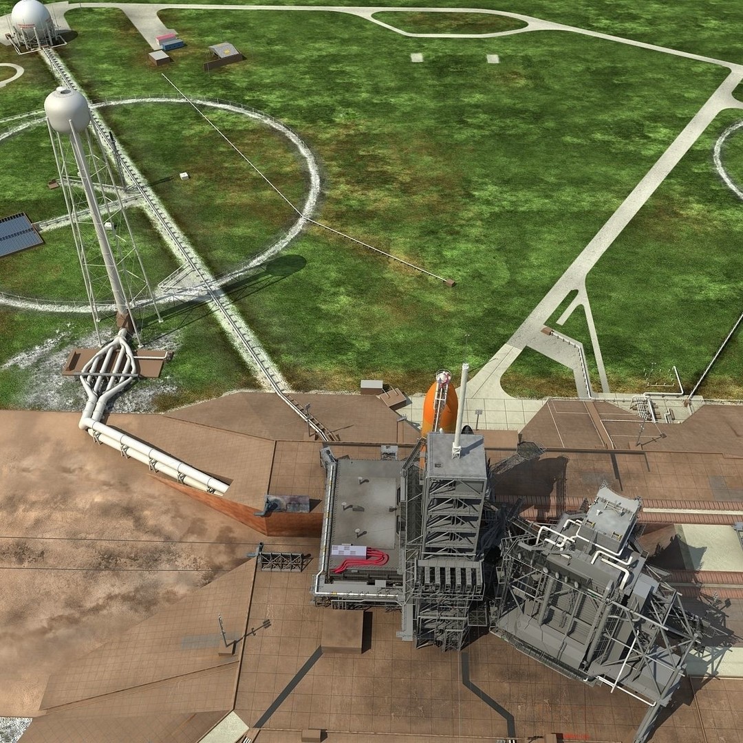 Kennedy Space Center Launch Complex 39-A 3D Model – High-Detail Game Asset, FBX, OBJ - View 20
