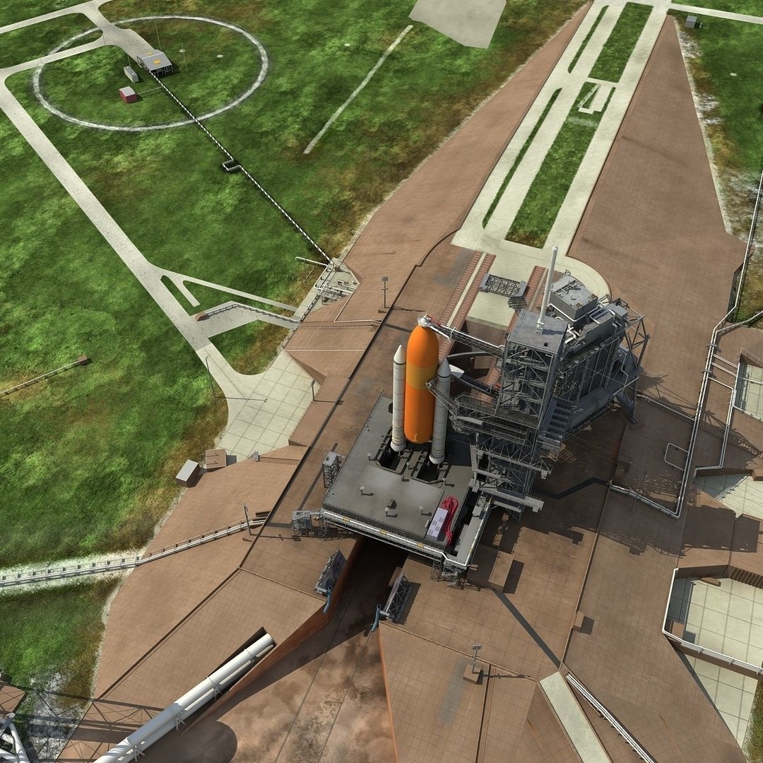 Kennedy Space Center Launch Complex 39-A 3D Model – High-Detail Game Asset, FBX, OBJ - View 21