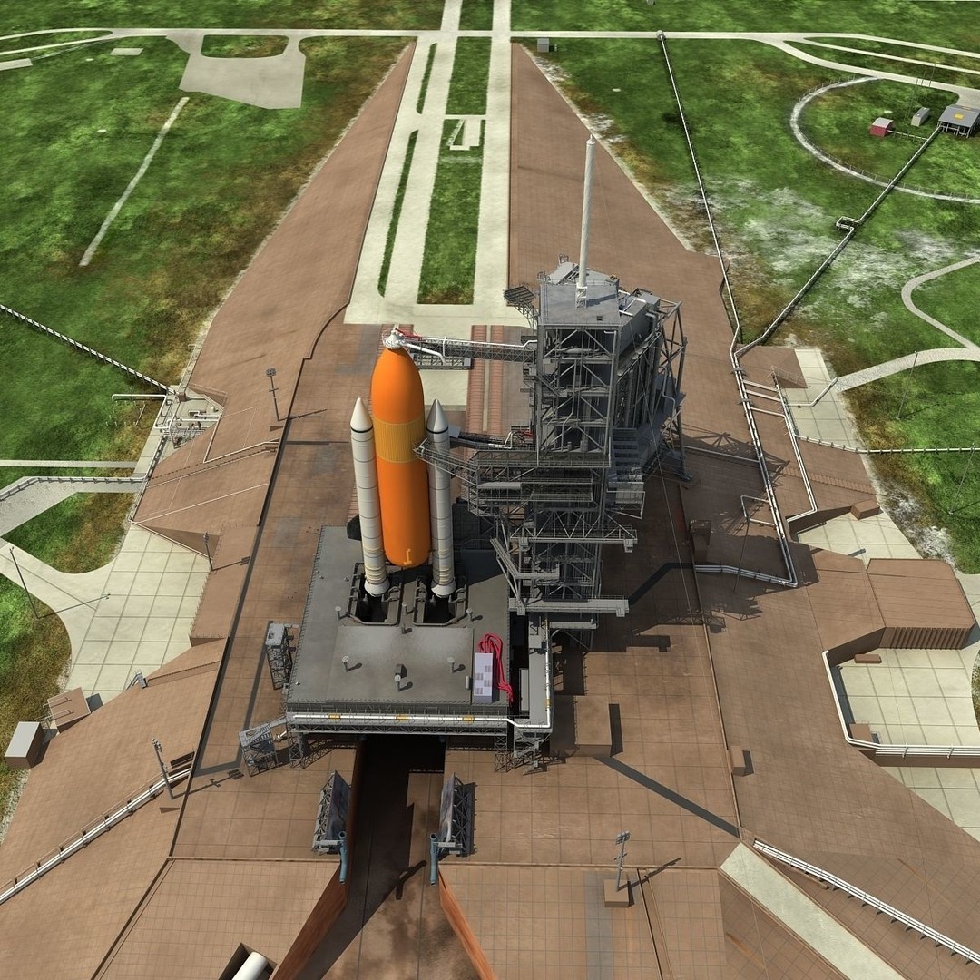 Kennedy Space Center Launch Complex 39-A 3D Model – High-Detail Game Asset, FBX, OBJ - View 23