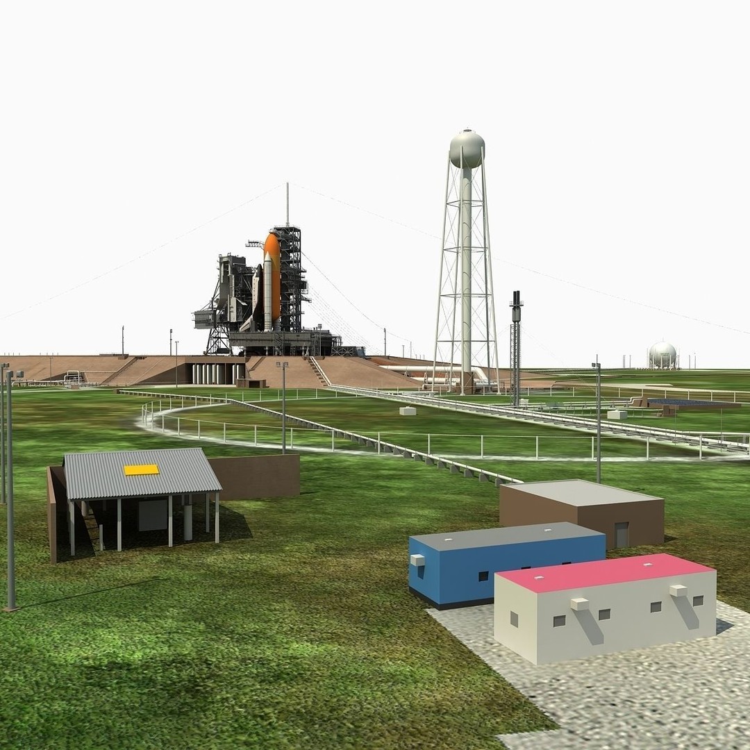 Kennedy Space Center Launch Complex 39-A 3D Model – High-Detail Game Asset, FBX, OBJ - View 24