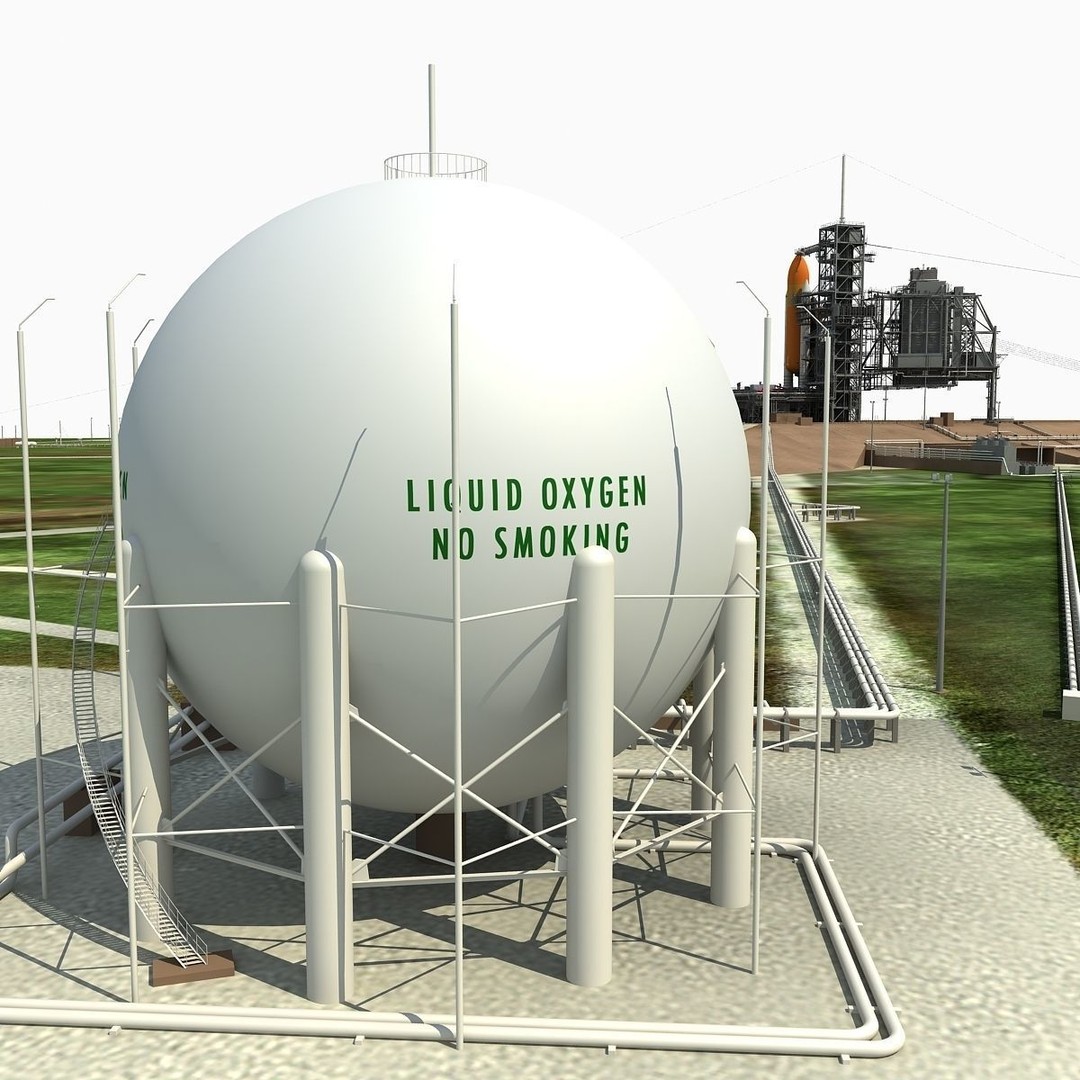 Kennedy Space Center Launch Complex 39-A 3D Model – High-Detail Game Asset, FBX, OBJ - View 29