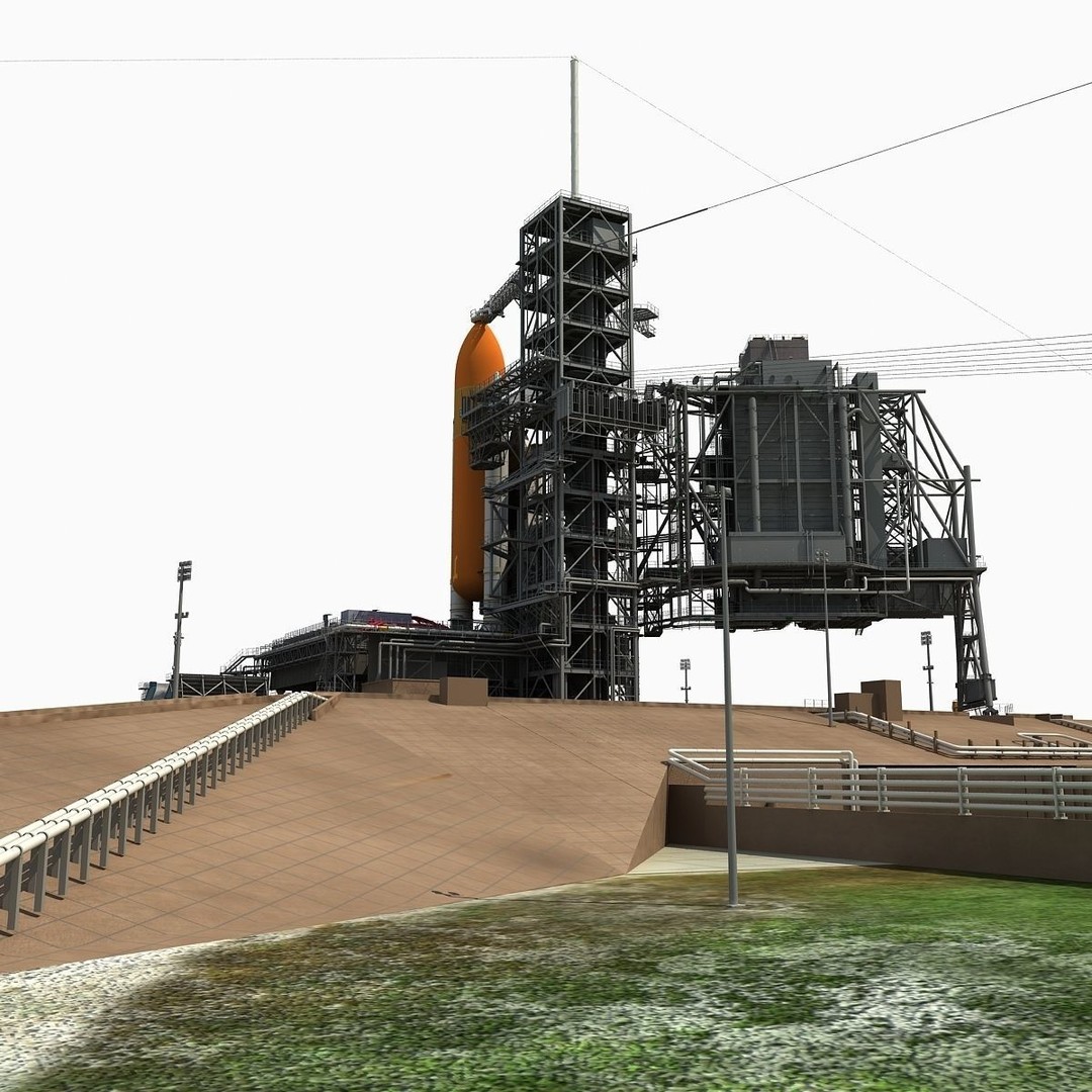Kennedy Space Center Launch Complex 39-A 3D Model – High-Detail Game Asset, FBX, OBJ - View 8