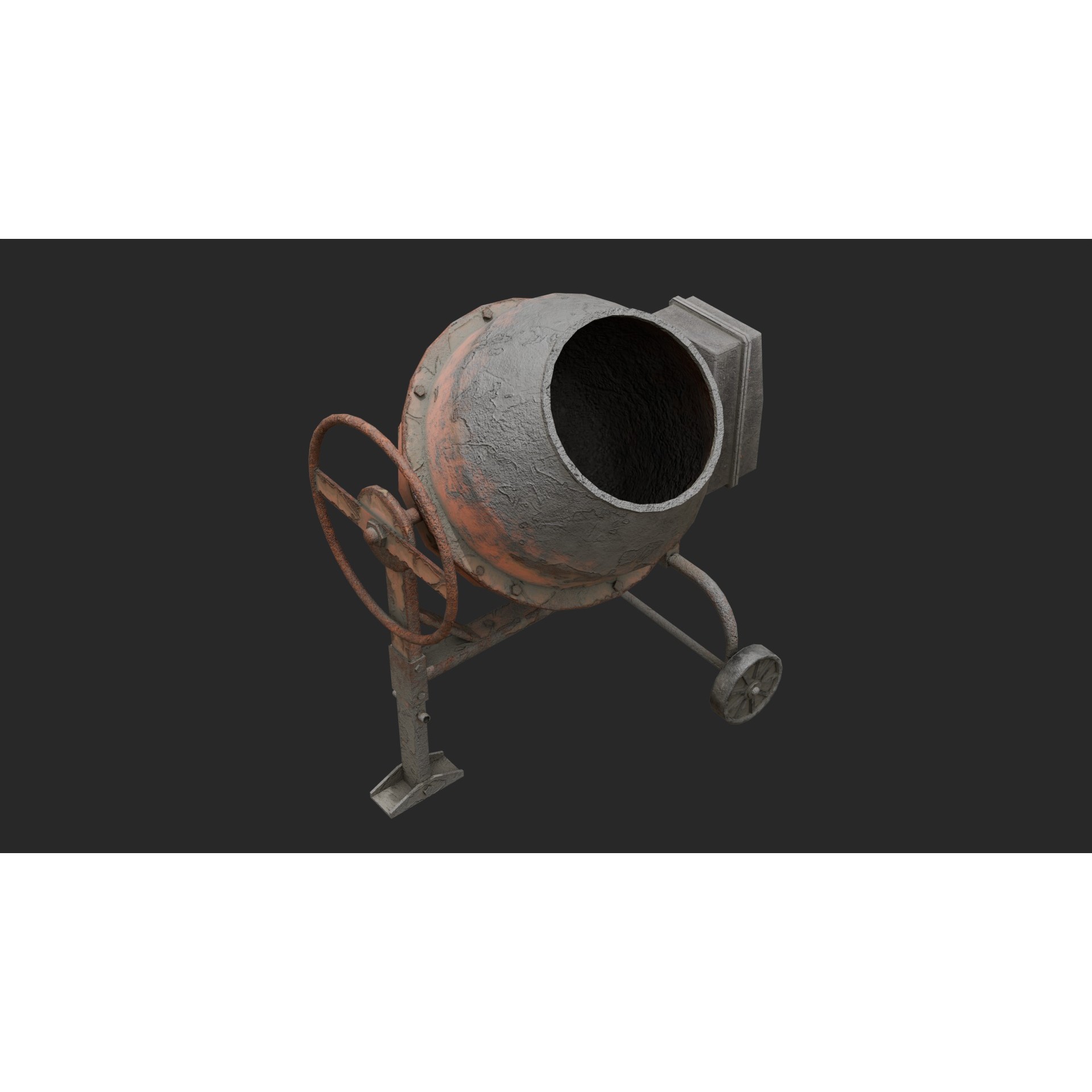 Rusty Scrap Props - Low-Poly Game-Ready 3D Model - View 4