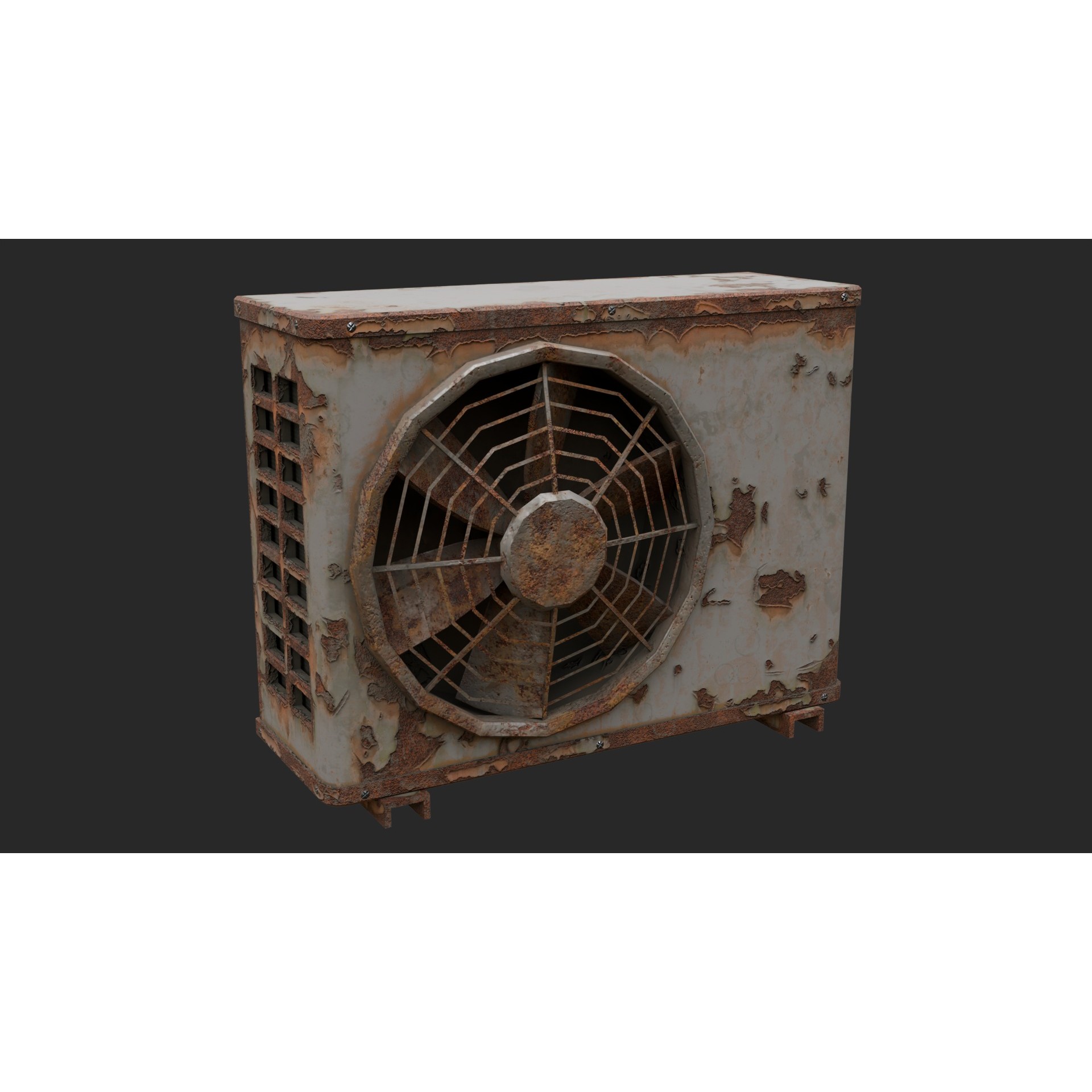 Rusty Scrap Props - Low-Poly Game-Ready 3D Model - View 7