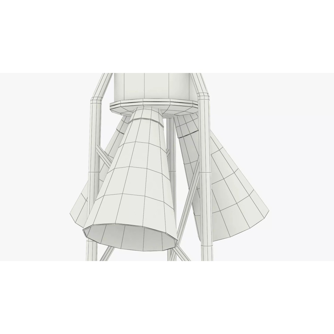 Atlas LV-3B Mercury Capsule 3D Model – Detailed PBR Spacecraft Asset - View 12
