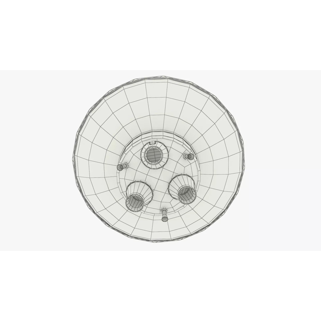 Atlas LV-3B Mercury Capsule 3D Model – Detailed PBR Spacecraft Asset - View 13