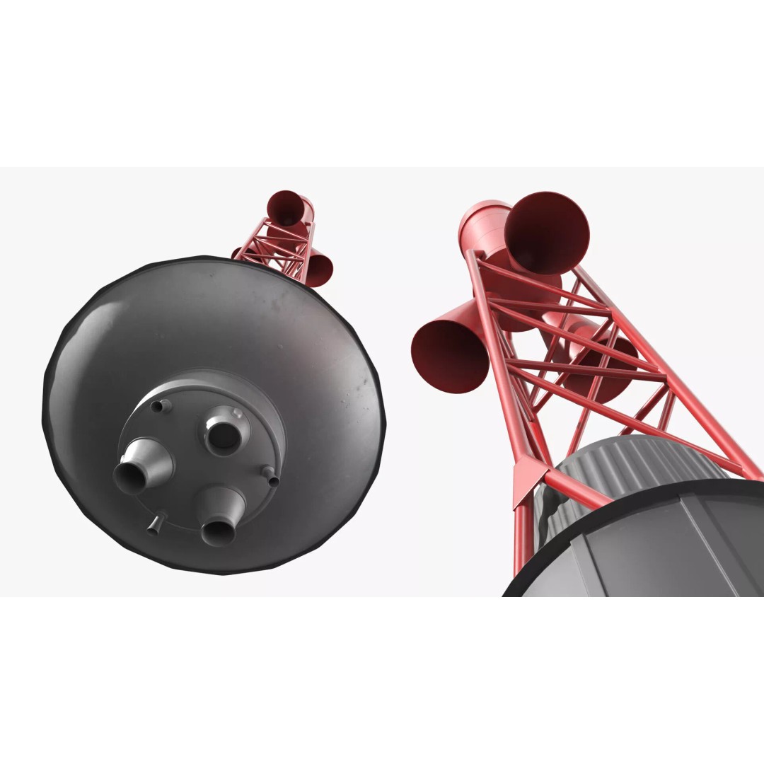 Atlas LV-3B Mercury Capsule 3D Model – Detailed PBR Spacecraft Asset - View 6