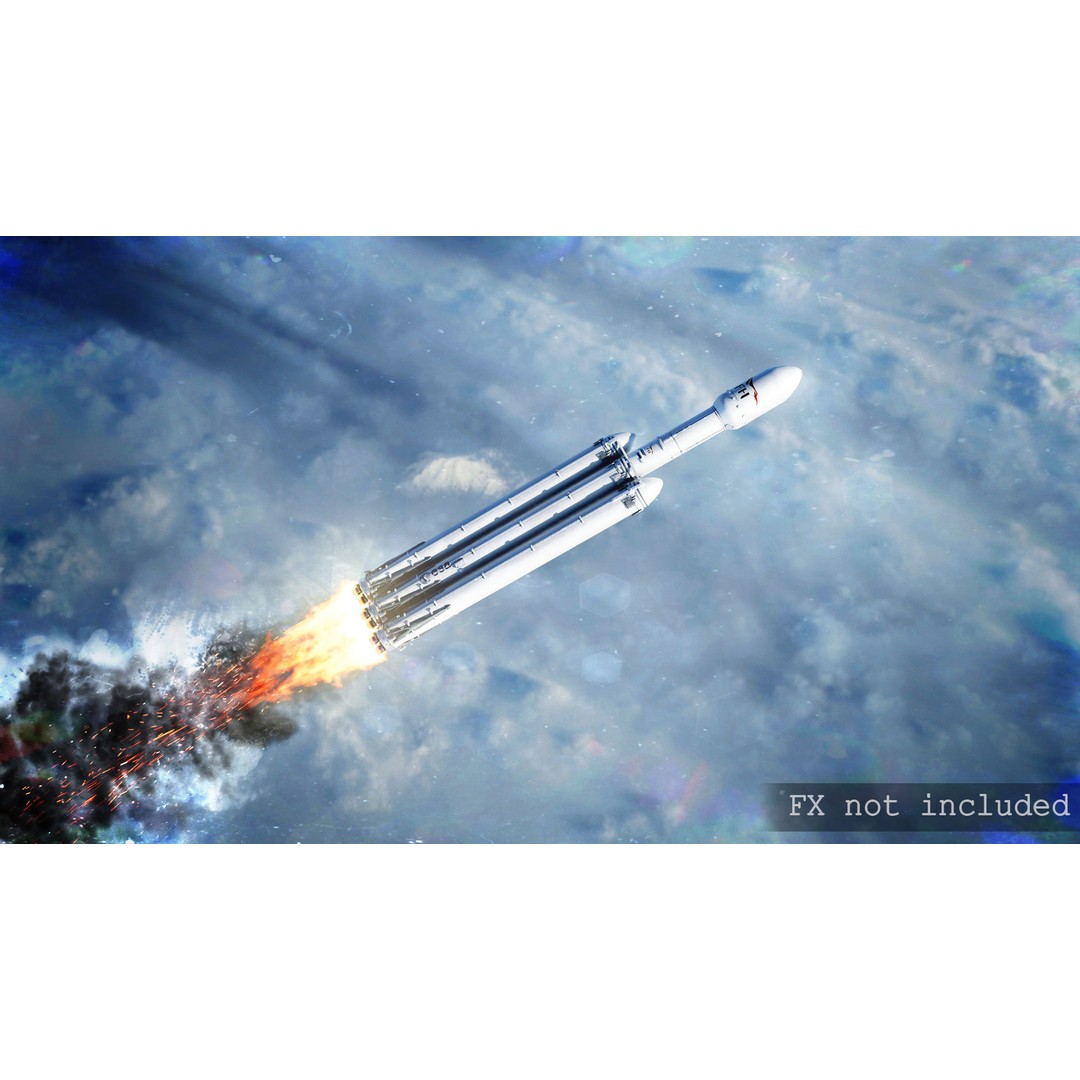Rocket Launch Pad 3D Model – Low Poly Modular Environment, PBR - View 14