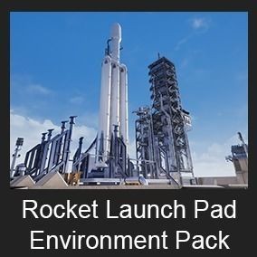 Rocket Launch Pad 3D Model – Low Poly Modular Environment, PBR - View 18