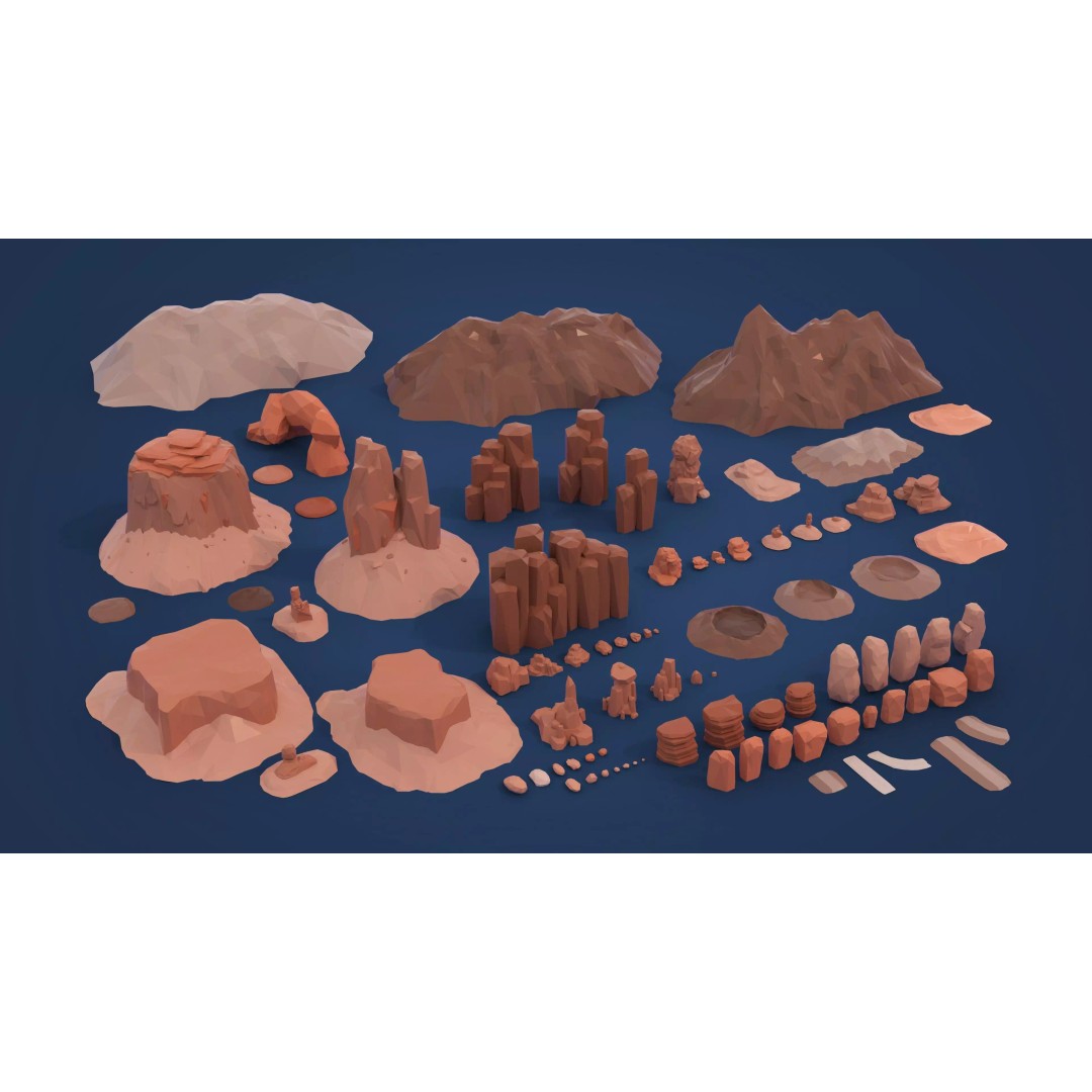 Mars Colony 3D Model – Low Poly Sci-Fi Asset Pack, Game Ready - View 46