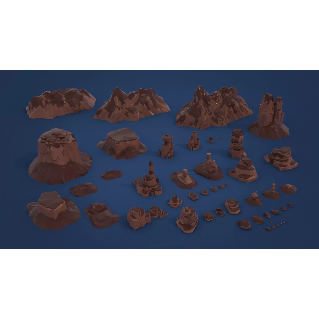 Mars Colony 3D Model – Low Poly Sci-Fi Asset Pack, Game Ready - View 48
