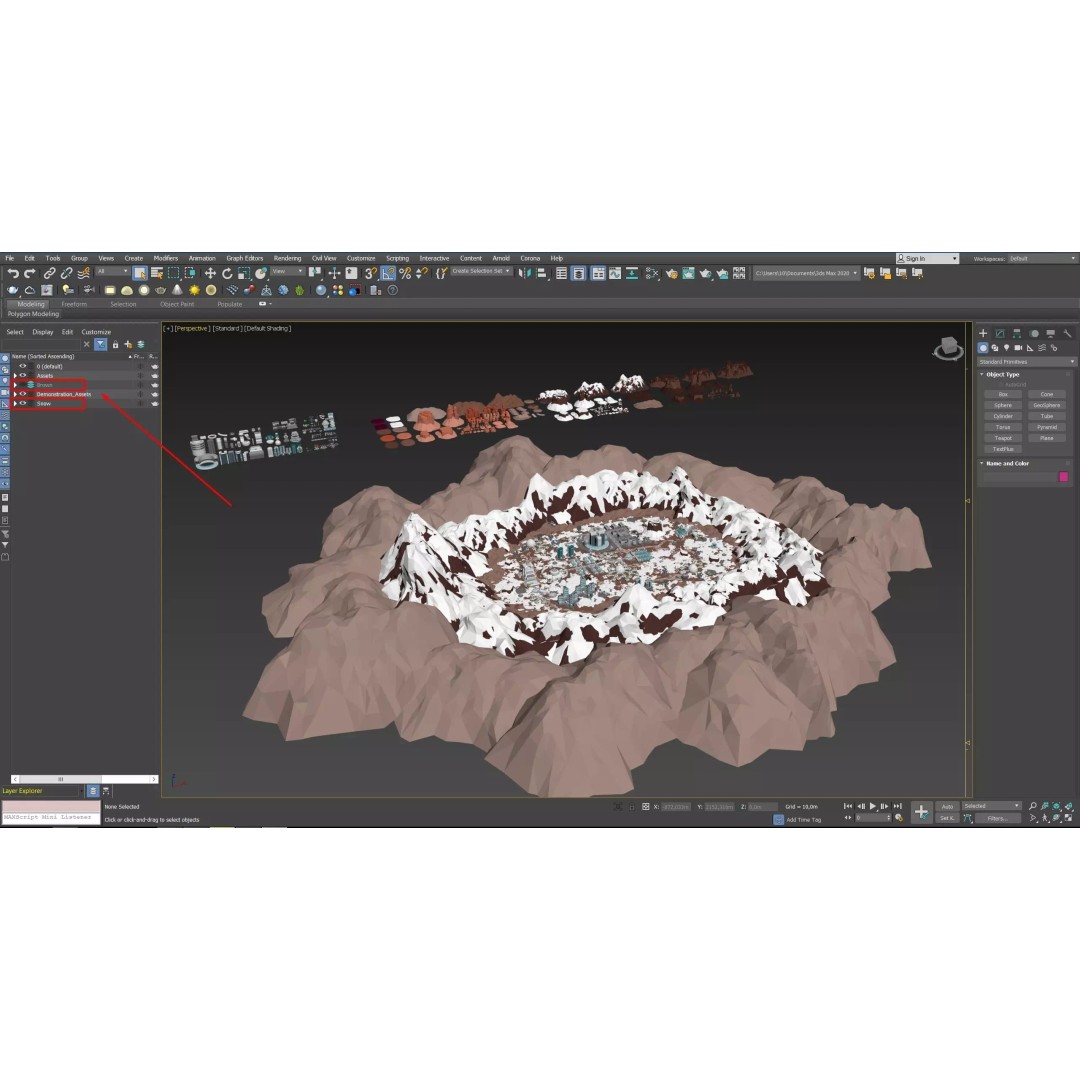Mars Colony 3D Model – Low Poly Sci-Fi Asset Pack, Game Ready - View 52
