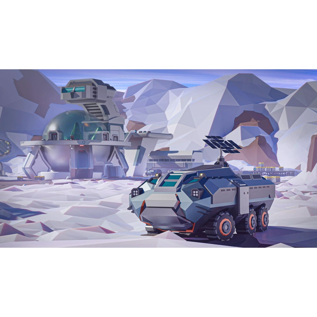 Mars Colony 3D Model – Low Poly Sci-Fi Asset Pack, Game Ready - View 9