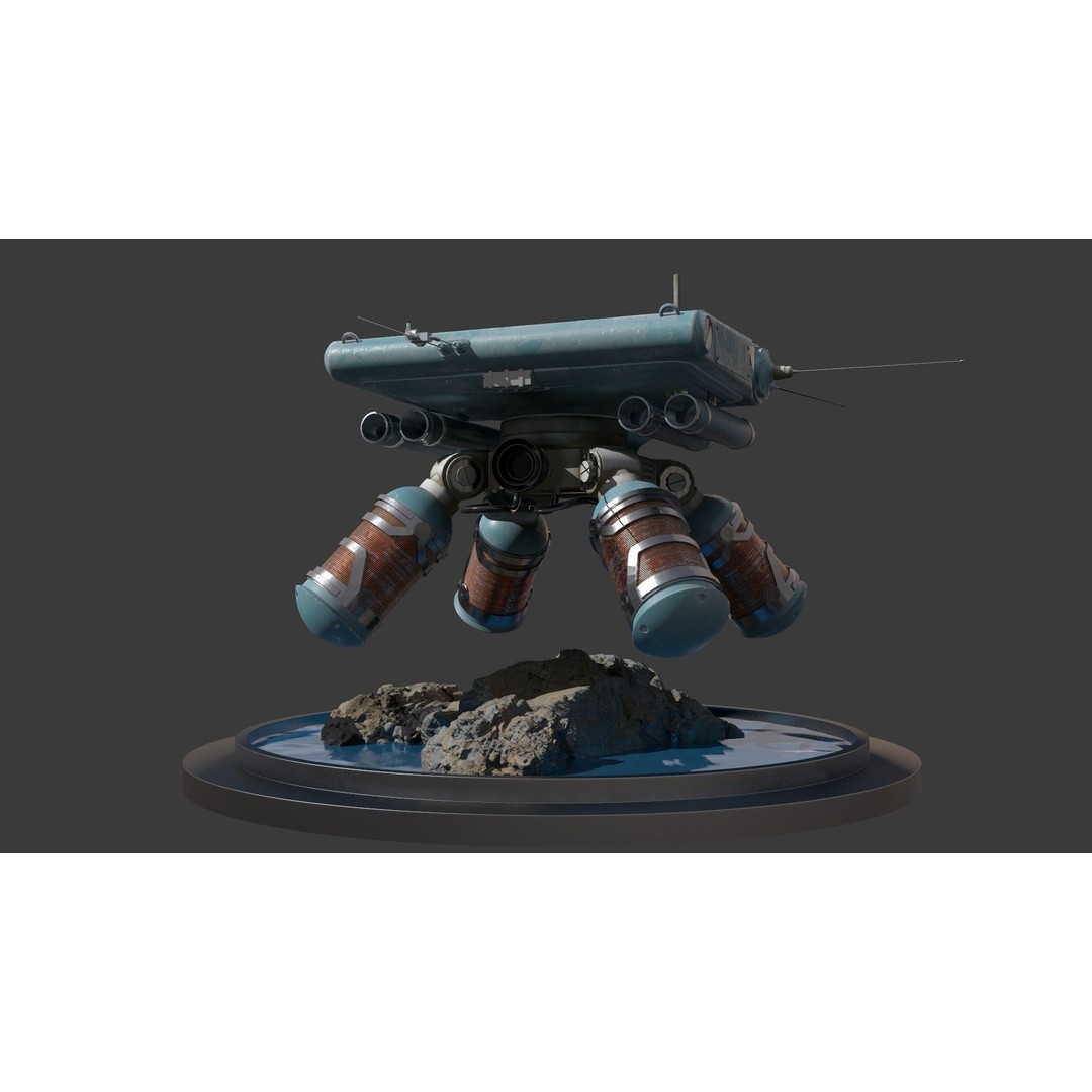 Vampyre Spaceship 3D Model – High Poly PBR Game Asset, FBX - View 11