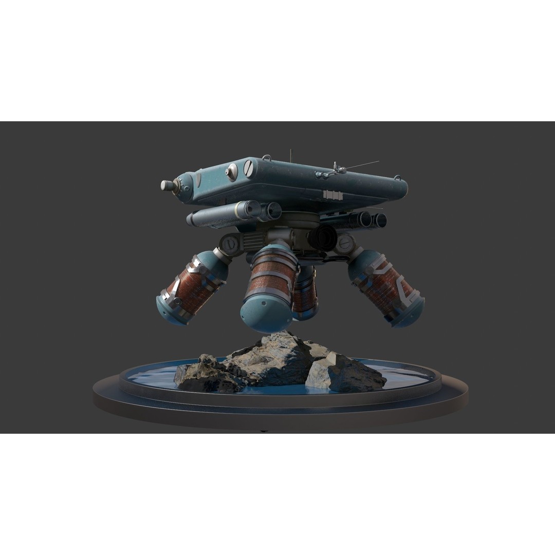 Vampyre Spaceship 3D Model – High Poly PBR Game Asset, FBX - View 12