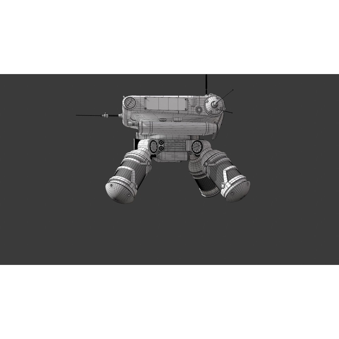Vampyre Spaceship 3D Model – High Poly PBR Game Asset, FBX - View 16