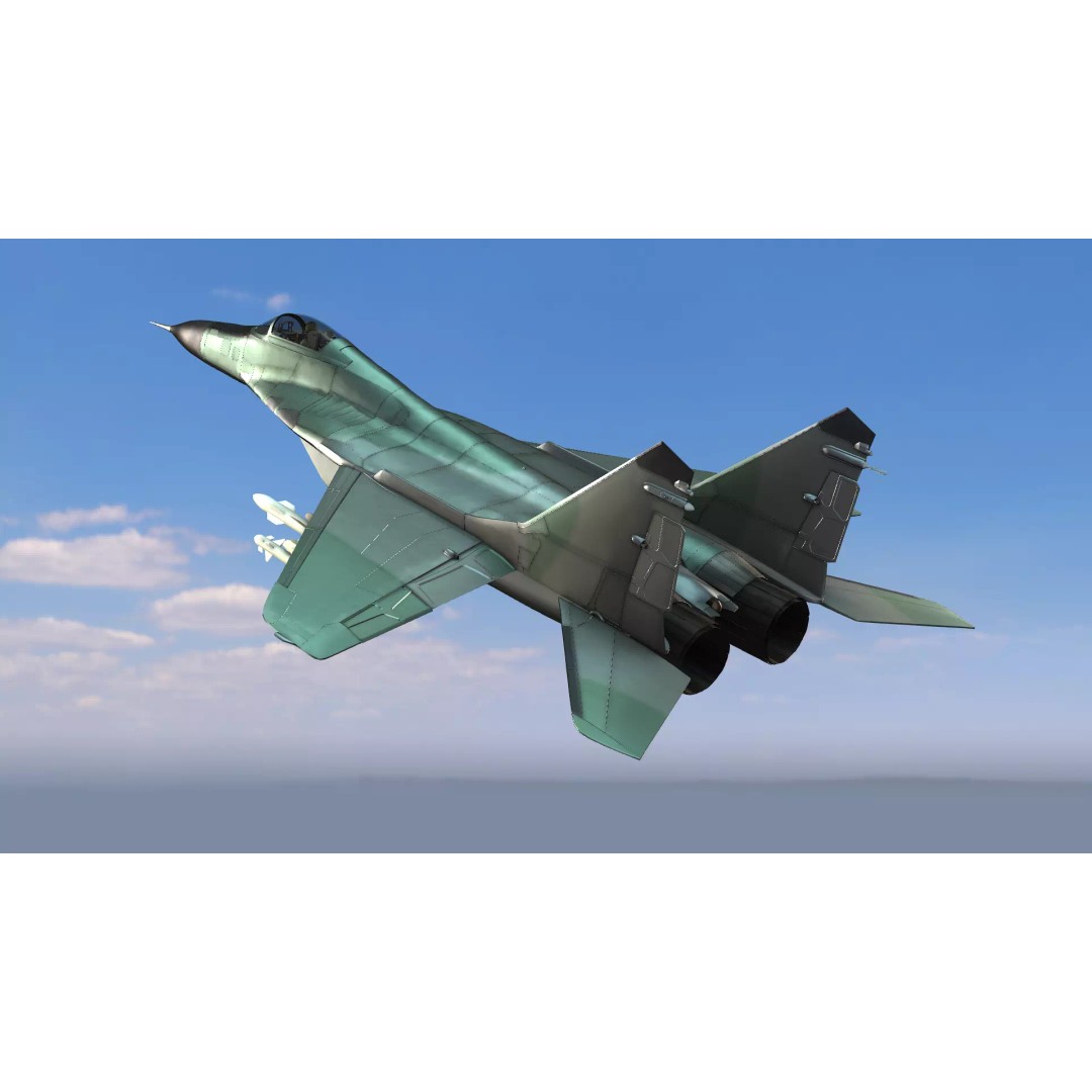 Fighter Jet 3D Model – Low Poly Game Ready Aircraft, FBX & Blender - View 10