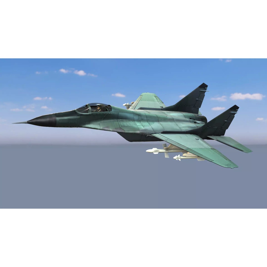 Fighter Jet 3D Model – Low Poly Game Ready Aircraft, FBX & Blender - View 7