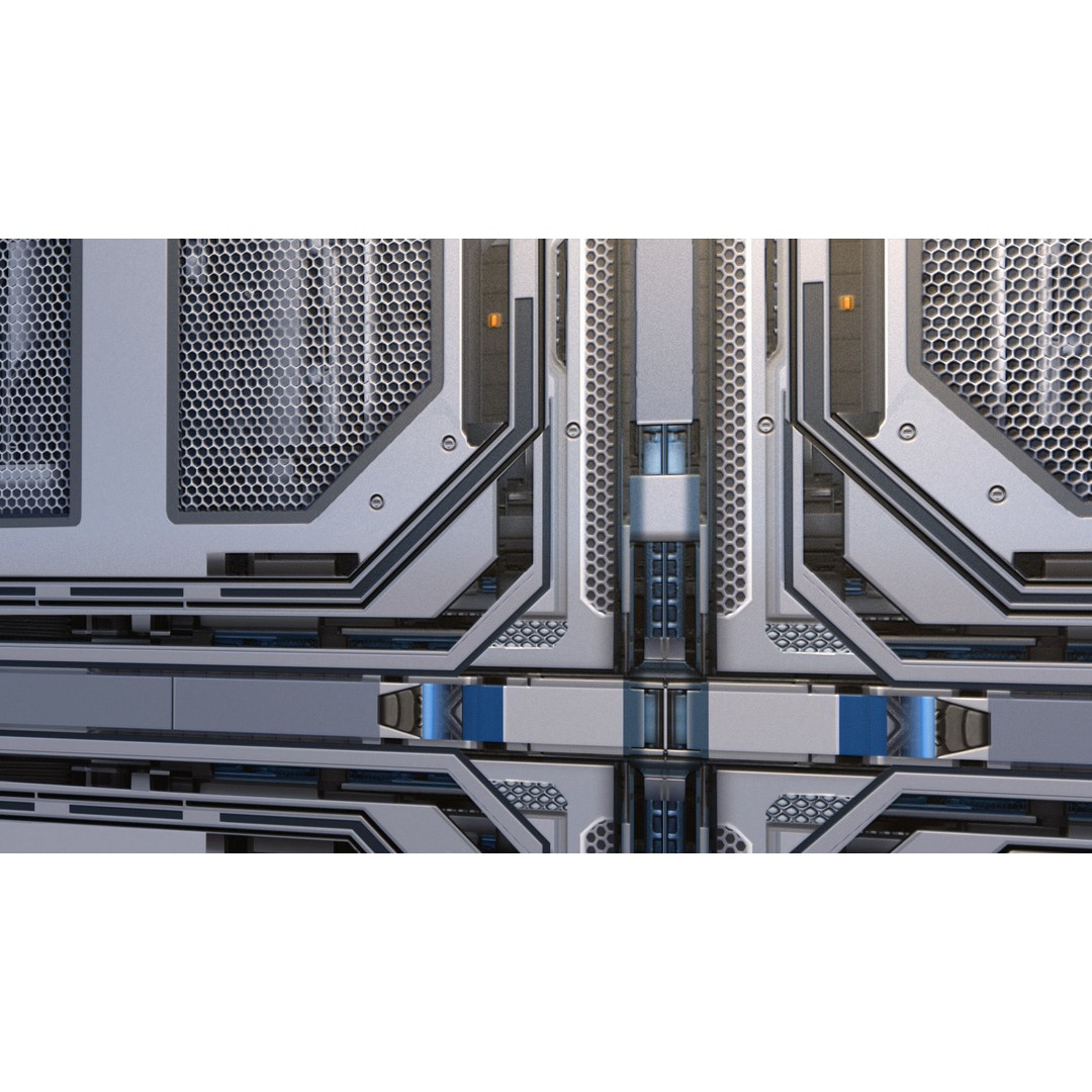 Tech Mech Materials 3D Model – High-Resolution Metal Textures, JPEG