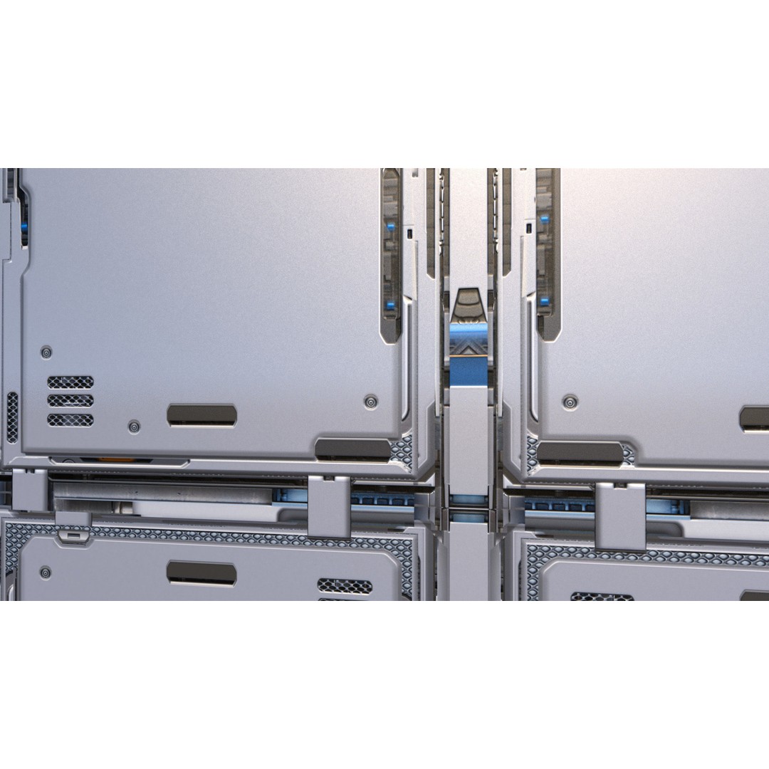 Tech Mech Materials 3D Model – High-Resolution Metal Textures, JPEG - View 5
