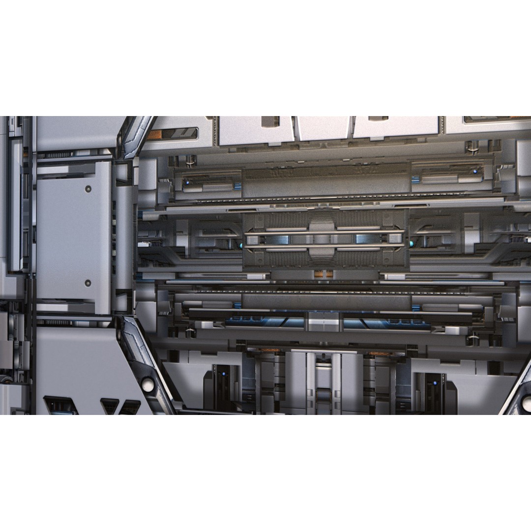 Tech Mech Materials 3D Model – High-Resolution Metal Textures, JPEG - View 7
