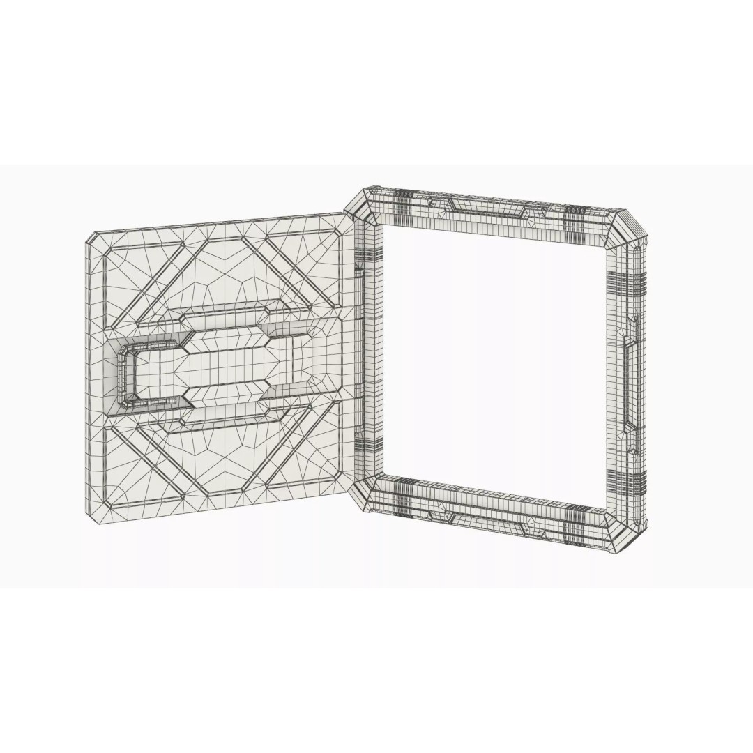 Airlock Compartment Hatch D-84 3D Model – Sci-Fi Industrial Design, FBX - View 9