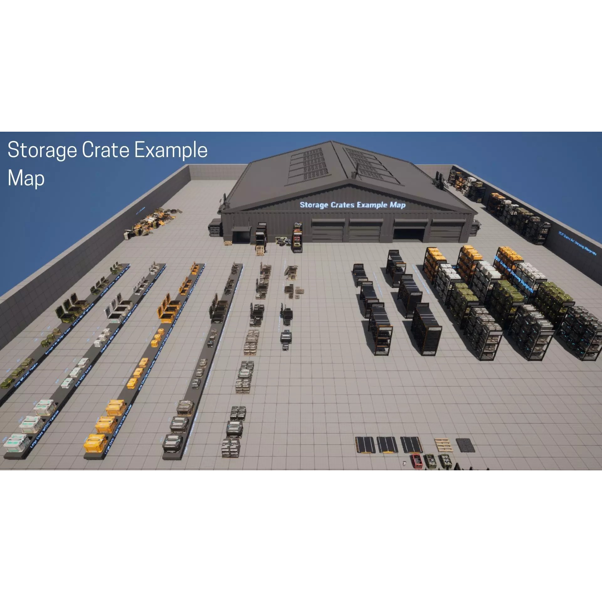Storage Crate Asset Pack - Low-Poly Game-Ready 3D Model - View 24