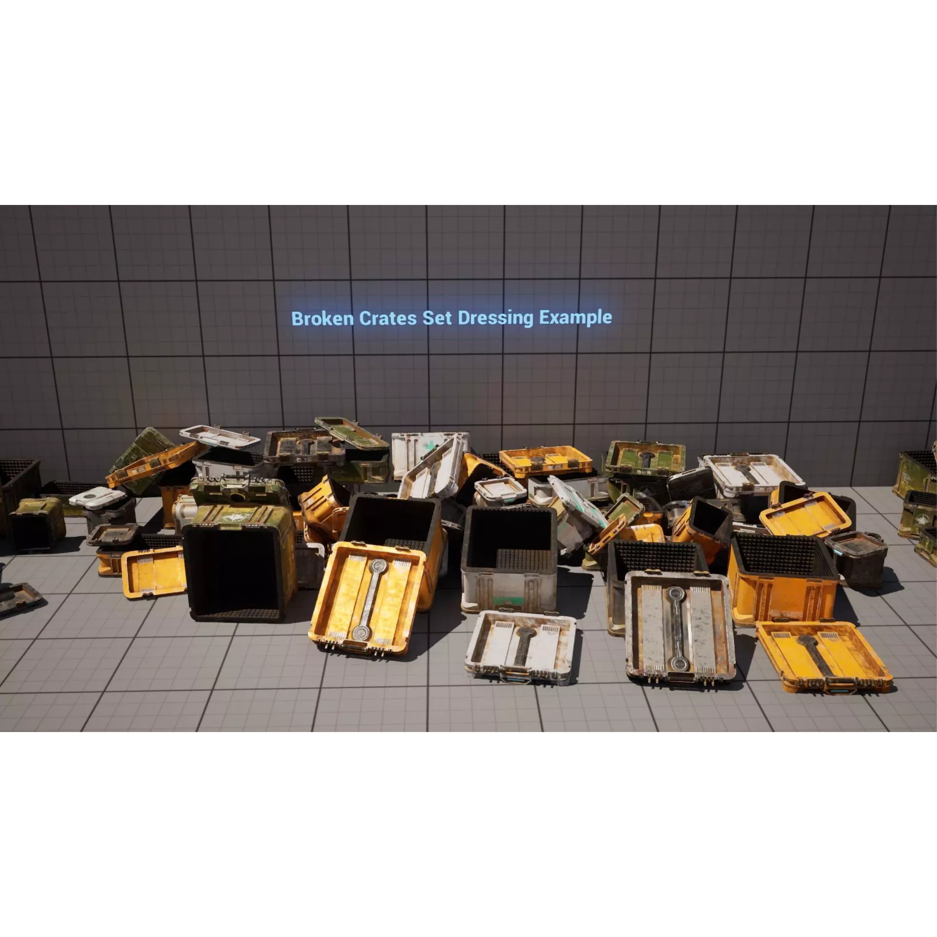 Storage Crate Asset Pack - Low-Poly Game-Ready 3D Model - View 26