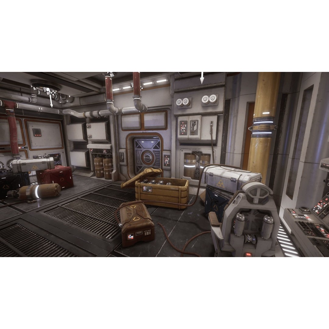Sci-Fi Interior Prop Pack 1 3D Model – Low Poly Game Asset, FBX - View 11