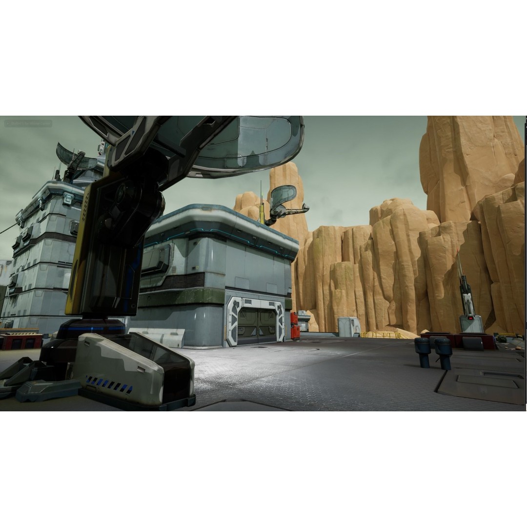 Modular Sci-Fi Hangars 3D Model – Low Poly Game Asset, FBX, PBR - View 10