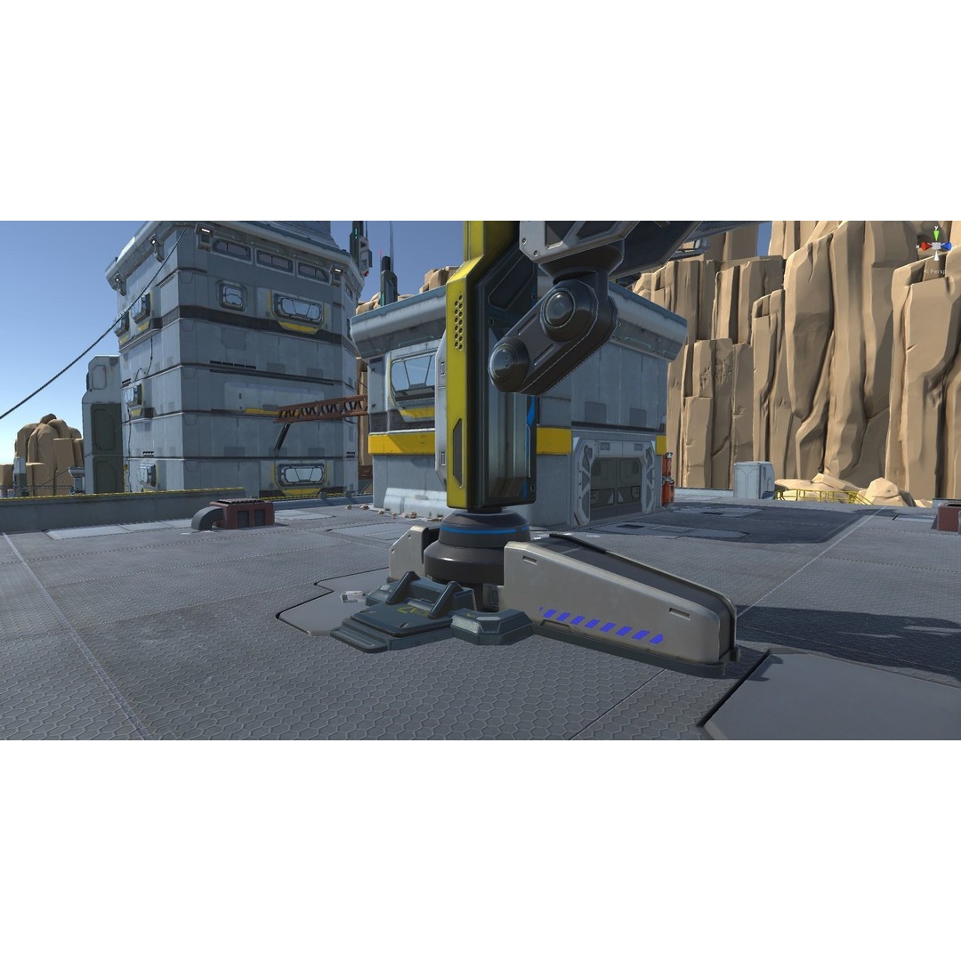 Modular Sci-Fi Hangars 3D Model – Low Poly Game Asset, FBX, PBR - View 106