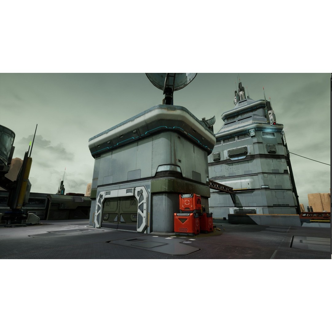 Modular Sci-Fi Hangars 3D Model – Low Poly Game Asset, FBX, PBR - View 11